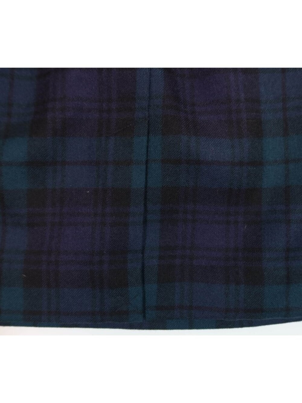 Vintage LORD & TAYLOR Tartan Plaid Pleated Wool Pencil Skirt 10P Preppy Academia - Picture 4 of 8